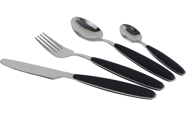 Gimex Edelstahlbesteck Set mit Soft-Touch-Griff 16 teilig