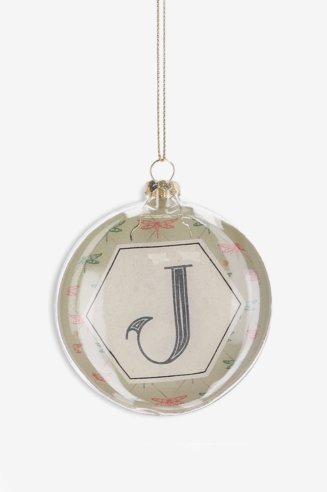 Kerstbal letter J