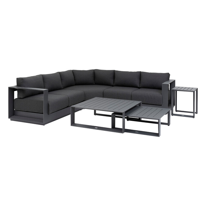 Salon d'angle de jardin ALLURE Graphite