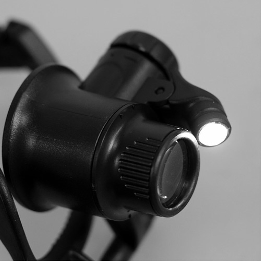 Reparatur Lupen Brille mit LED Licht mit 25-facher Vergrösserung (inkl. LR1130)