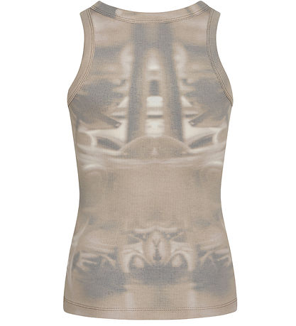 Grunt Top - GrünFrille - Braun m. Print