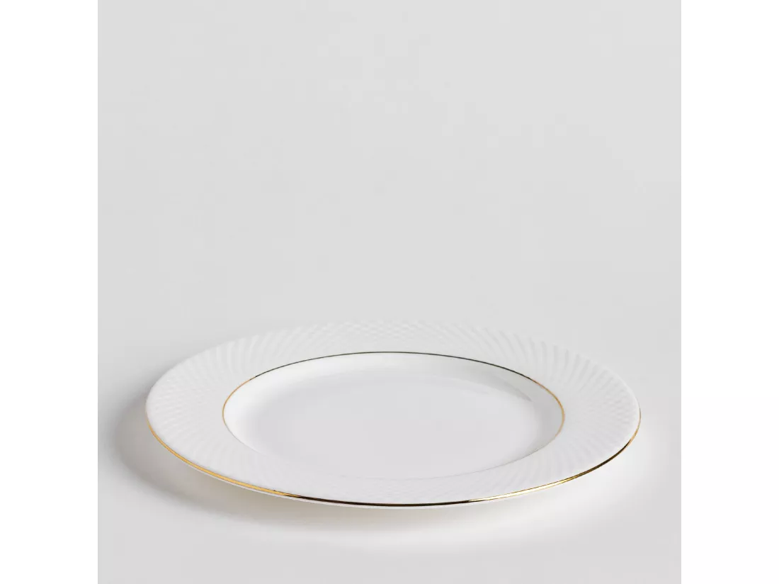 Assiette Plate Eleni Blanc Moyen 27.5 cm