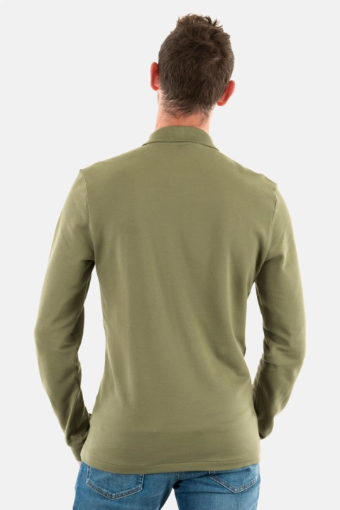 Polos manches longues lacoste l1312 bmy kaki