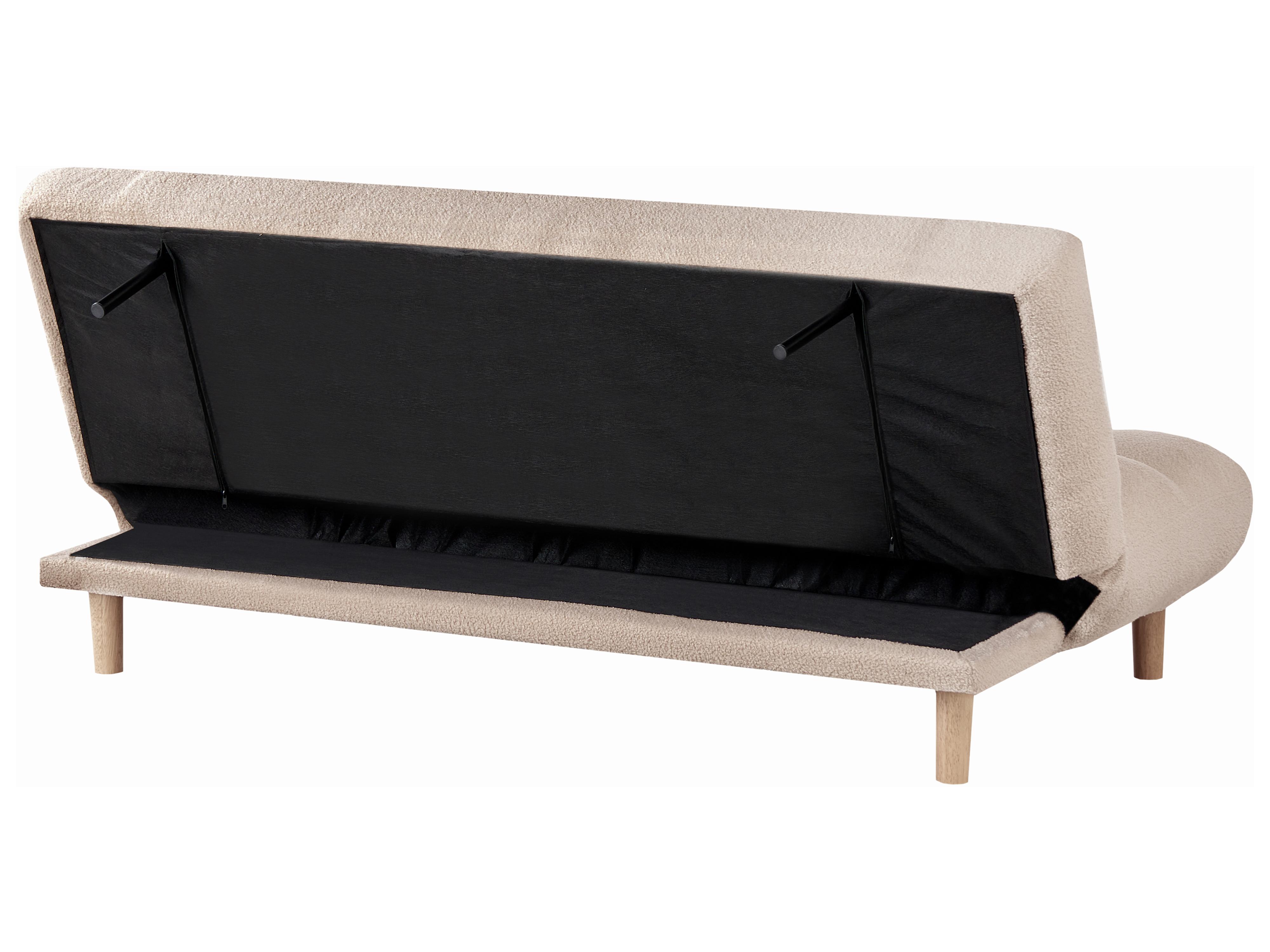 Slaapbank 2-zits RISOR Bouclé Beige