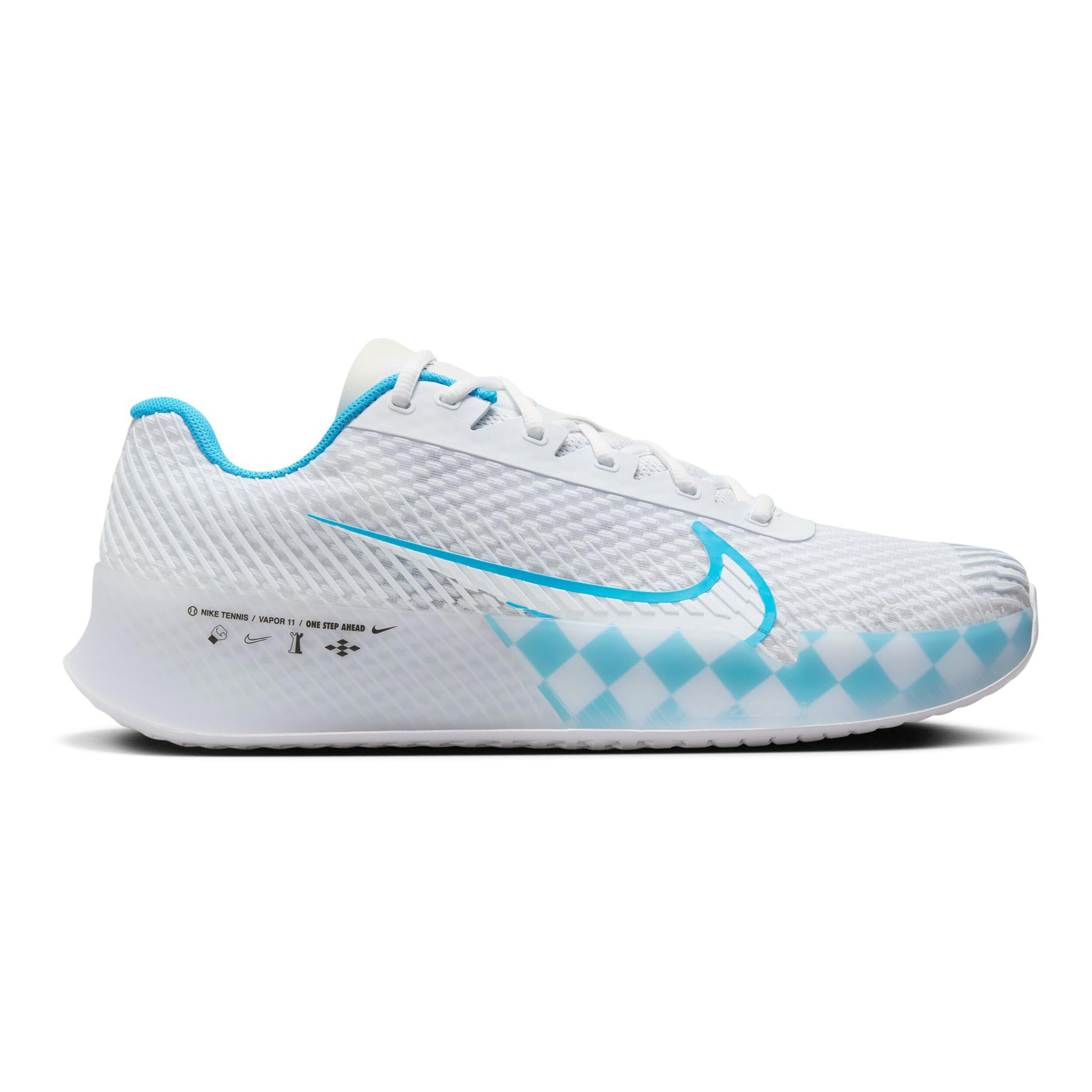 Nike Zoom Vapor 11 Chaussures Toutes Surfaces Hommes - Blanc , Turquoise