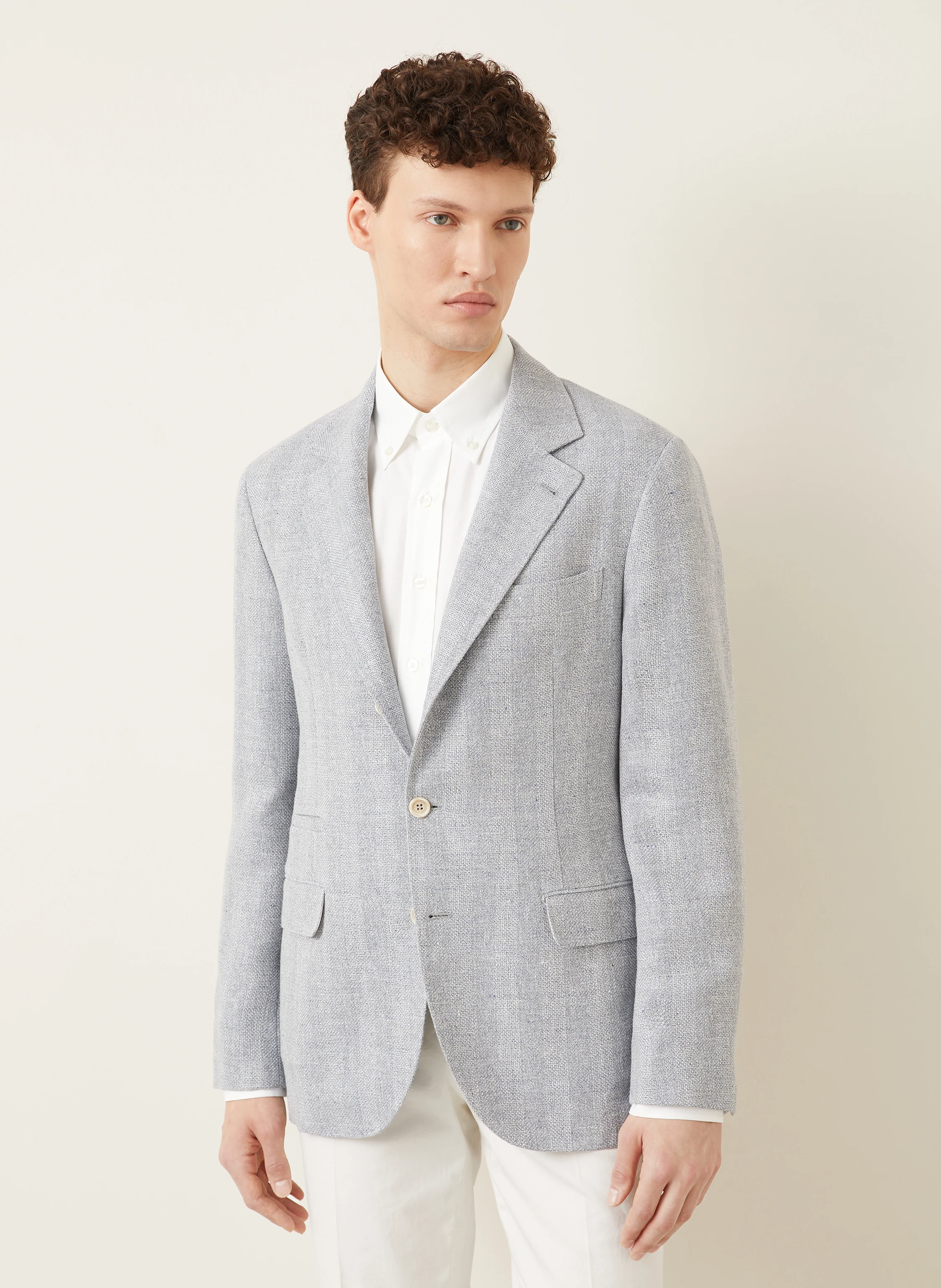 BRUNELLO CUCINELLI Sakko Slim Fit mit Leinen