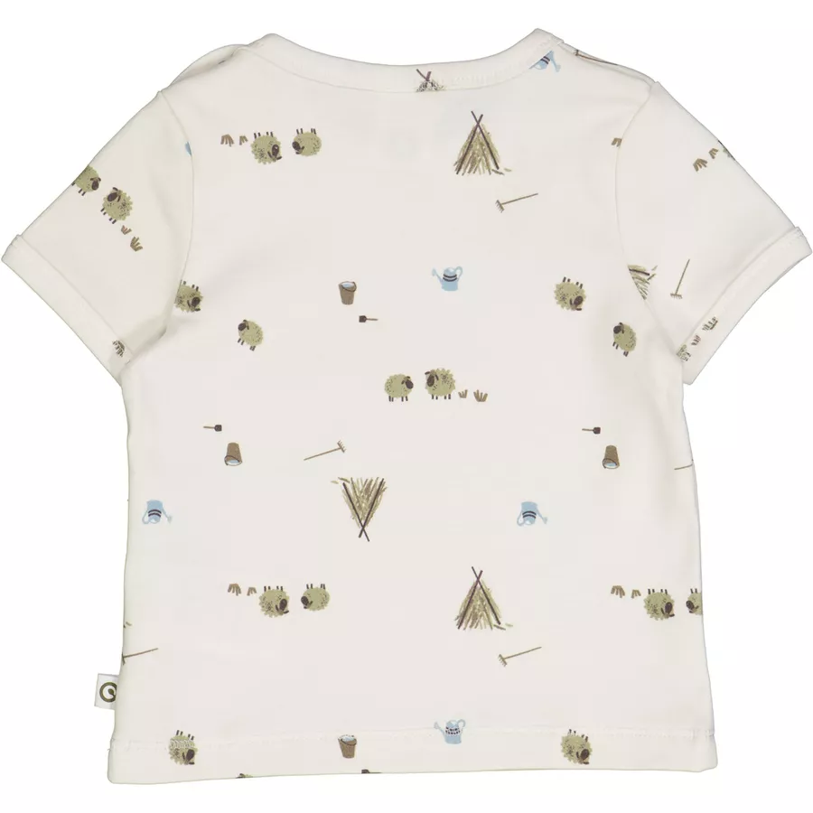 Müsli Babyshirt creamgreenblue