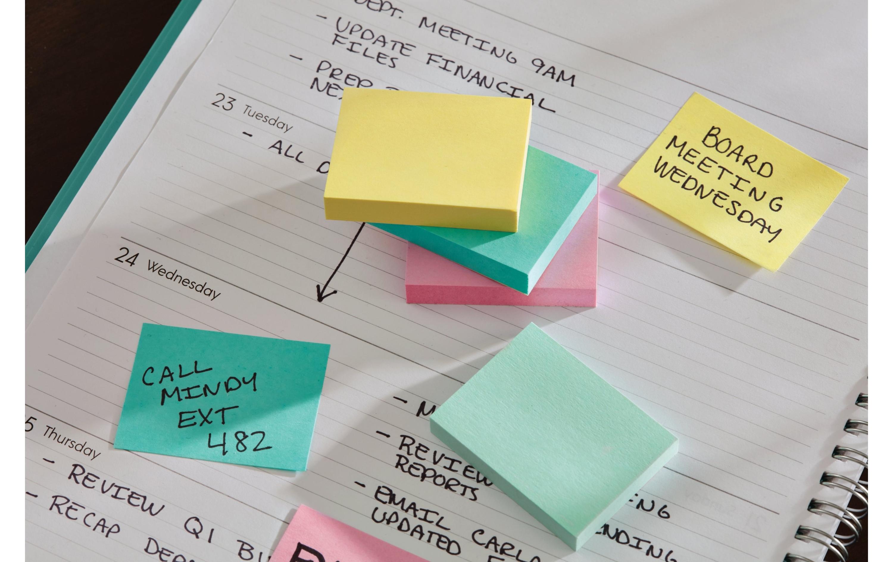 Notizzettel Beachside Collection, 76 x 76 mmPost-it Notes je 100 Blätter