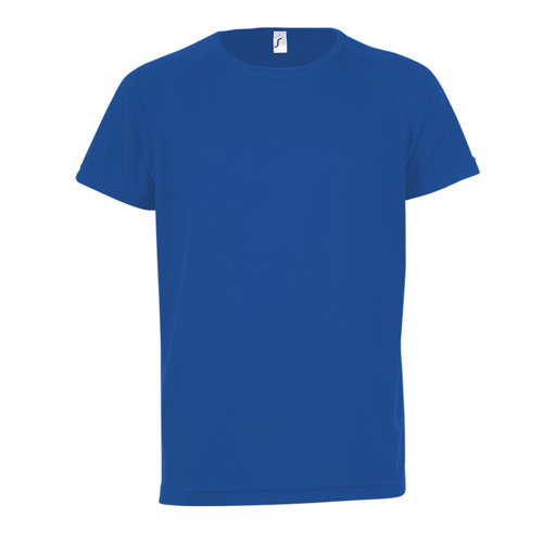 Camiseta esportiva com mangas raglan