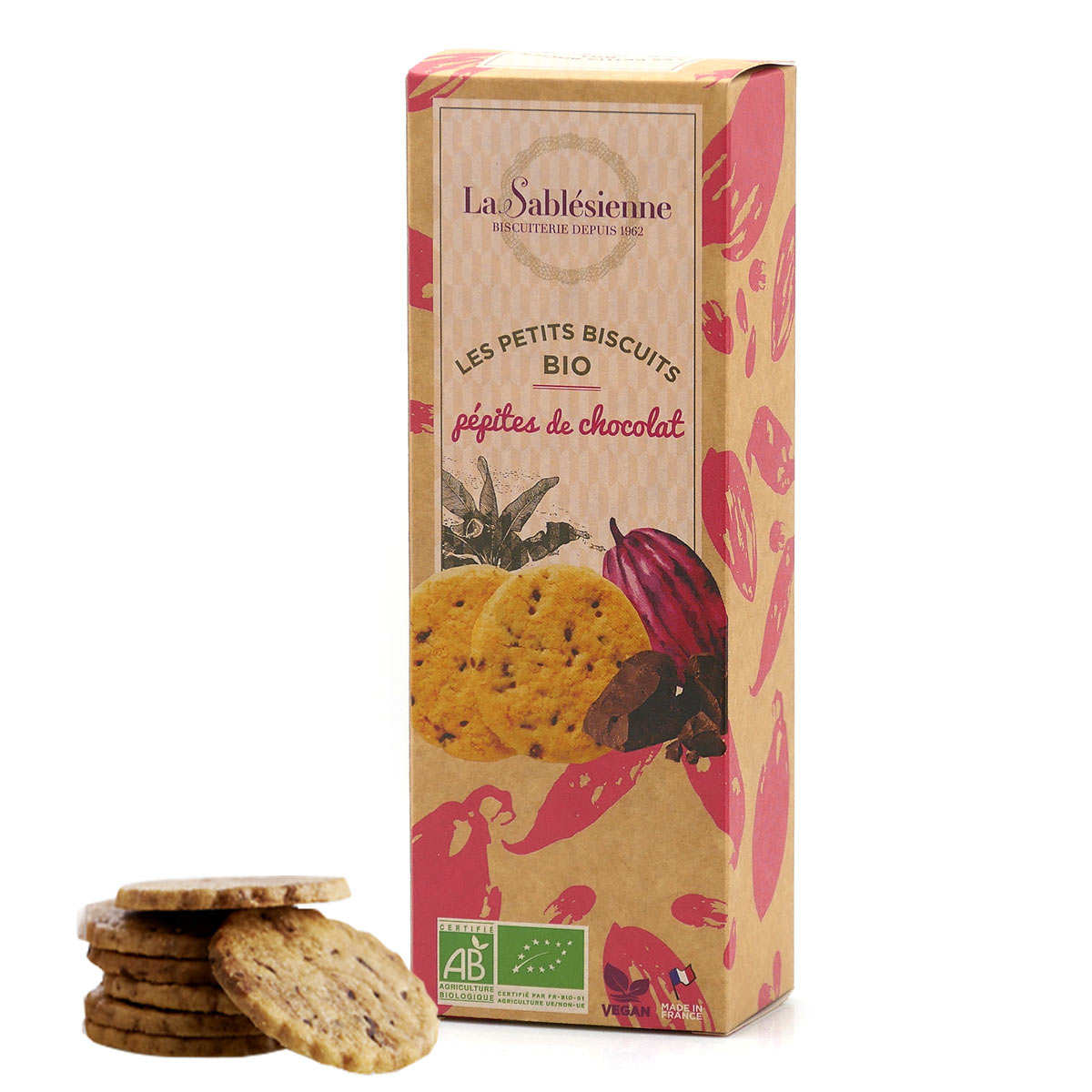 Sablés bio et vegan aux pépites de chocolat