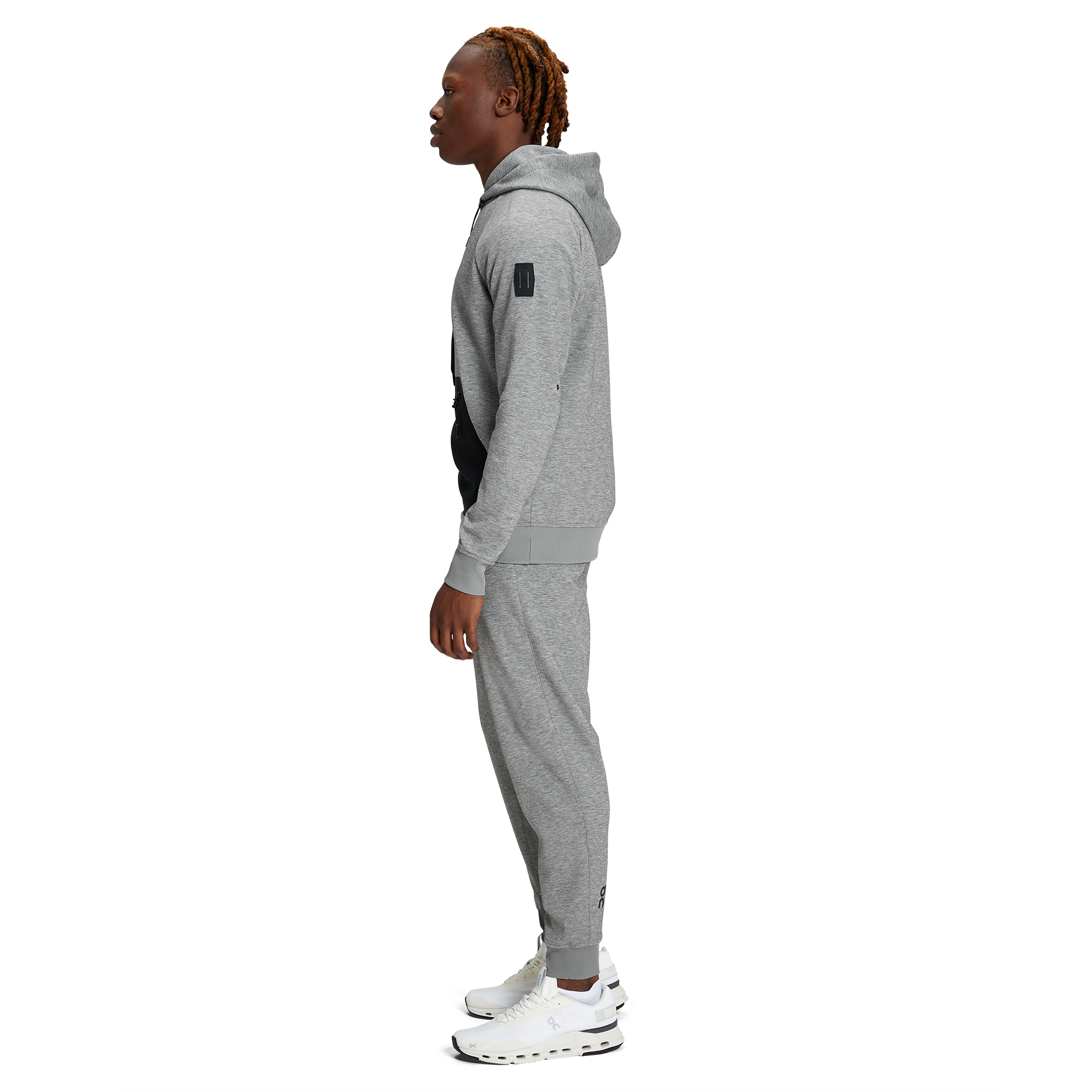 Hoodie Herre Grey