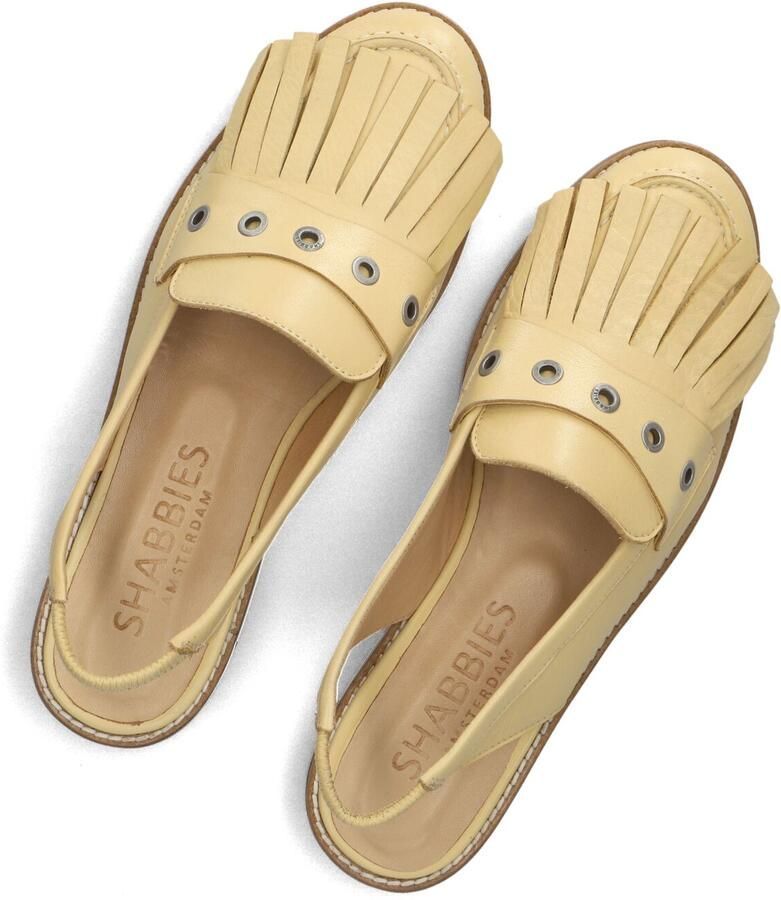 SHABBIES Slingbacks Dames Fes Maat: 36 Materiaal: Leer Kleur: Geel