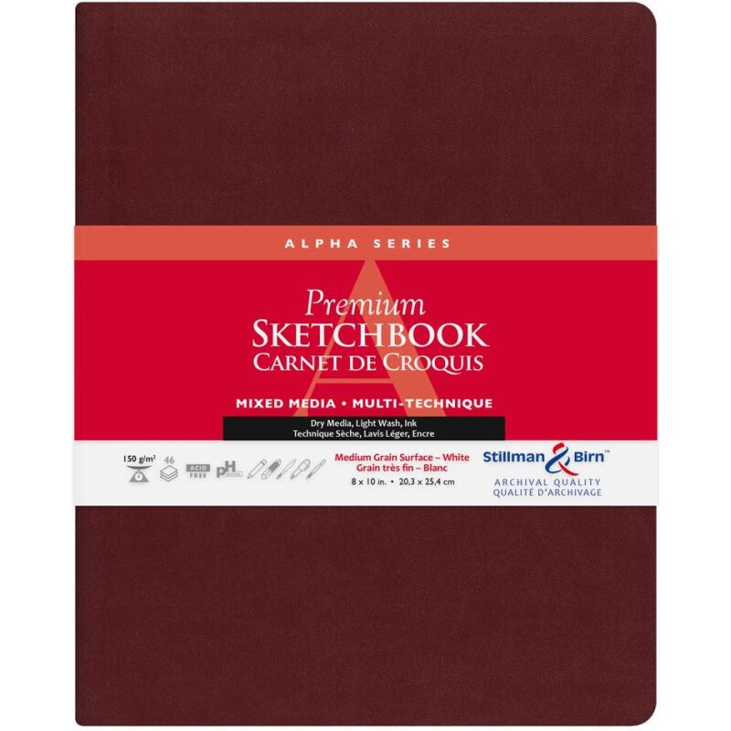 Alpha Series carnet souple 46F 20,3x25,3cm 150g - Blanc