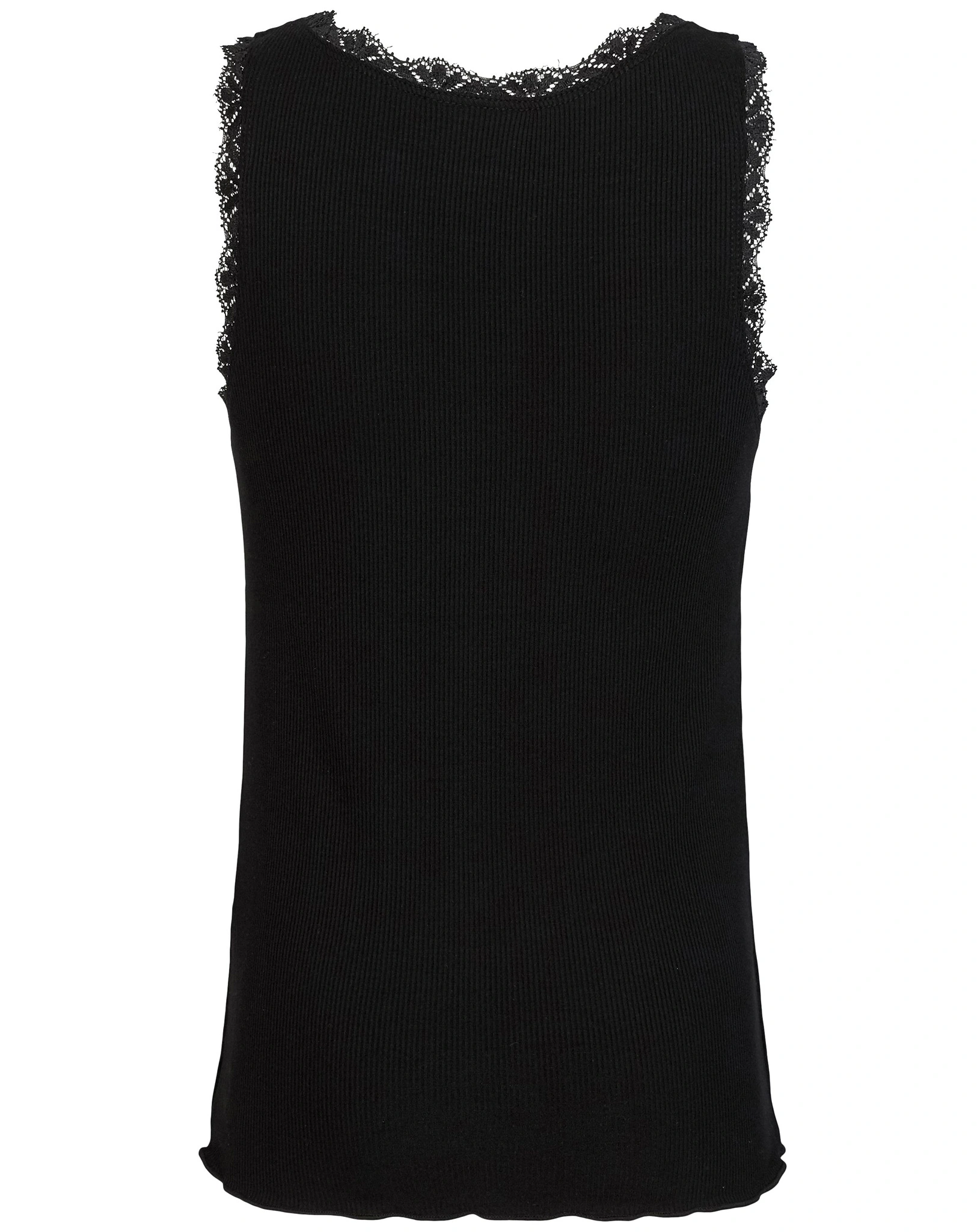 Tank-Top BETRICIA mit Spitze in black