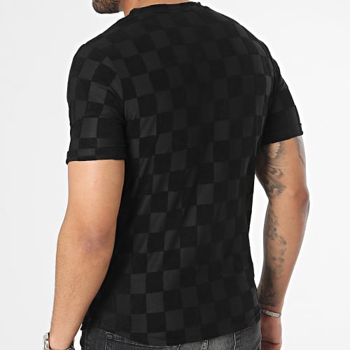 Tee Shirt Oversize A Carreaux Noir