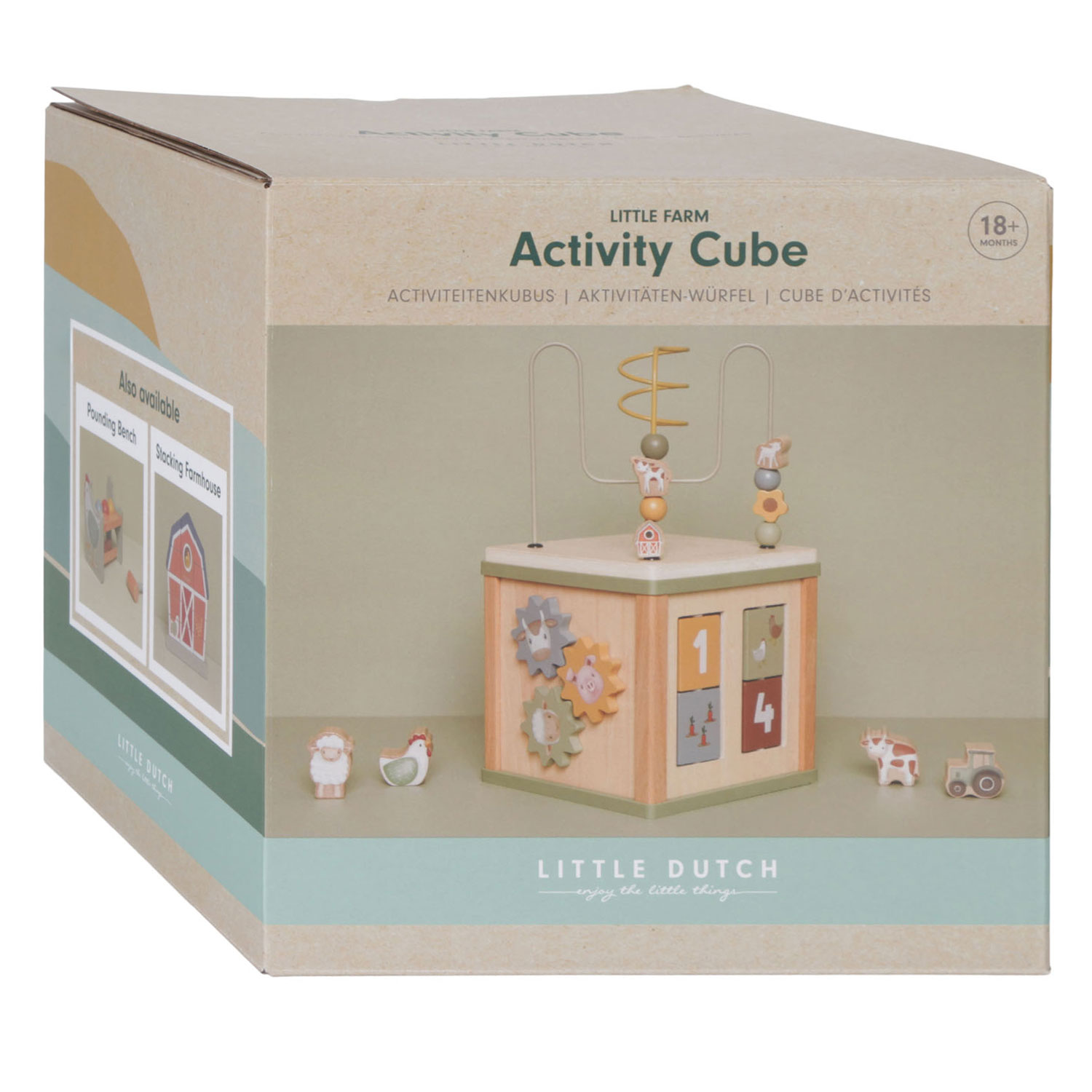Little Dutch Houten Activiteitenkubus Little Farm FSC