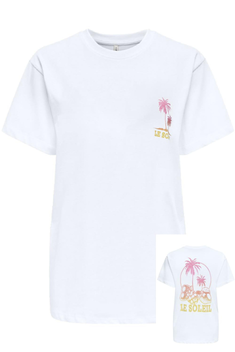 Only witte dames t-shirt
