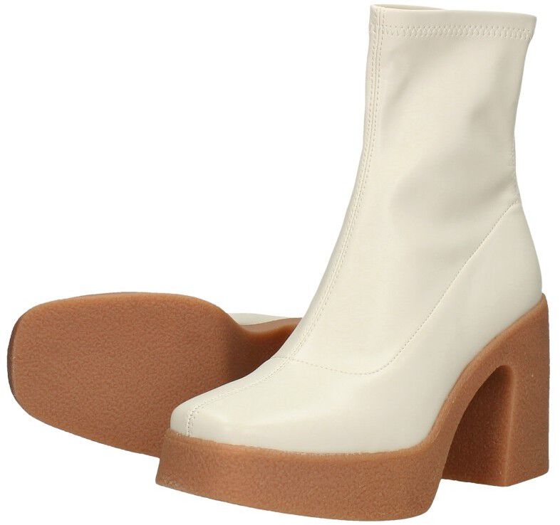 Posh By Poelman Enkellaarsjes Hak beige