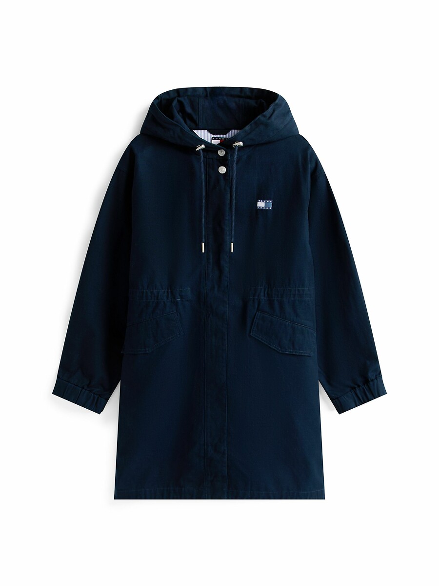 TOMMY JEANS<br>Casaco midi ajustado com capuz