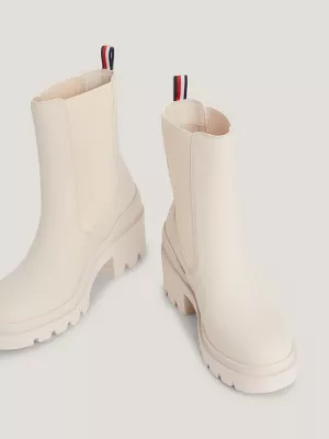Botas de salto bloco médio emborrachadas