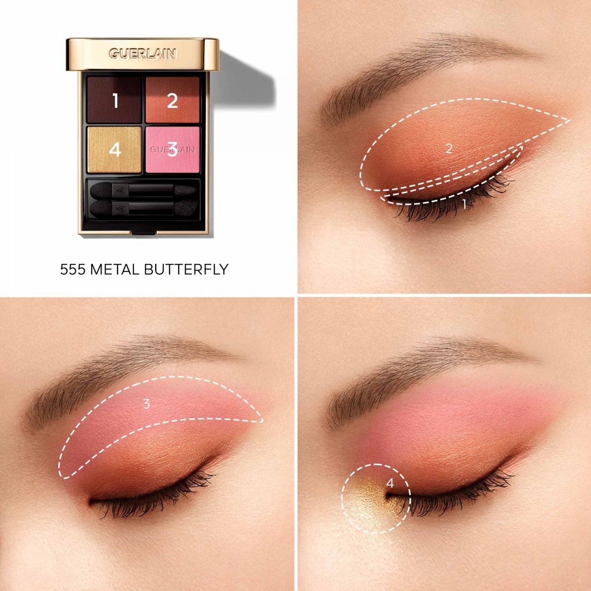 GUERLAIN Ombres G Ombres à Paupières 4 Couleurs