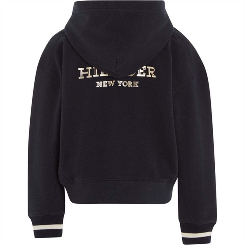 Monotype Foil Zip Thru Hoodie Desert Sky