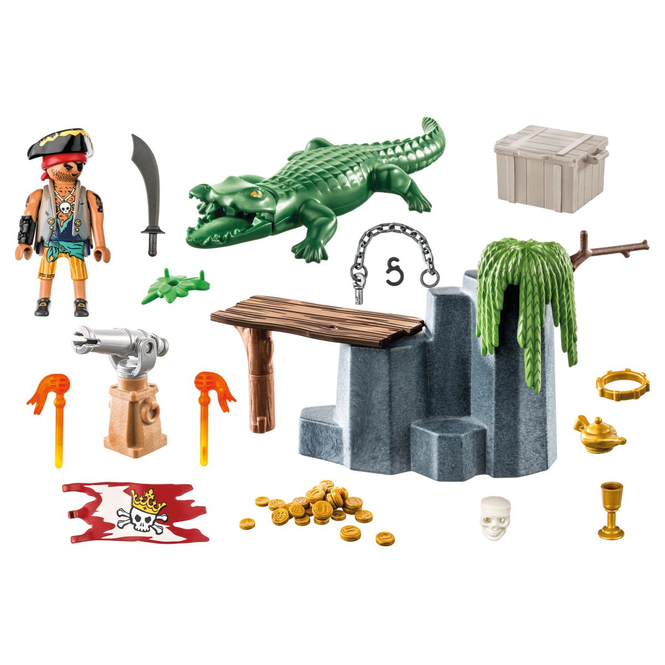 Playmobil® 71473 - Starter Pack Pirat mit Alligator - Playmobil® Pirates