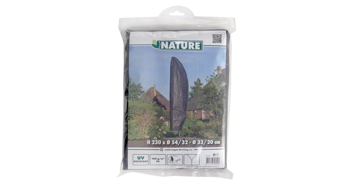 NatureTuinmeubelafdekhoes voor gebogen parasol afdekking  (Grijs)