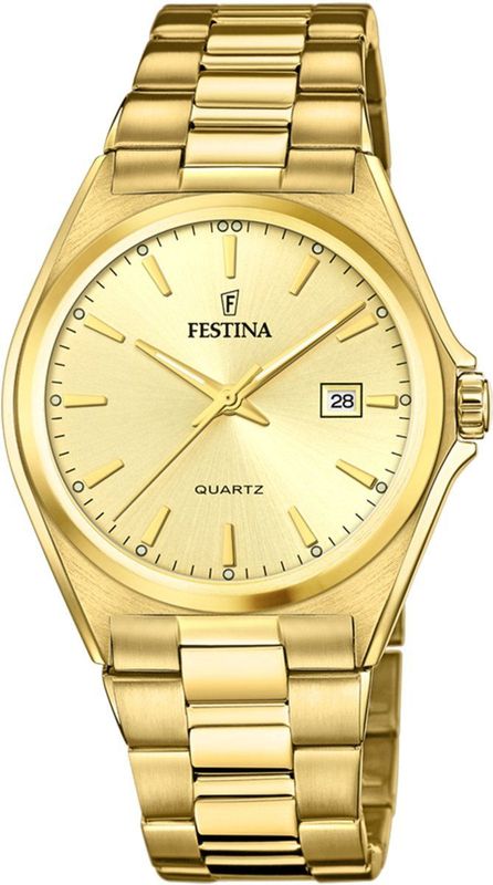 Festina - Klassik - Horloge - Goud - Analoog - 40 mm