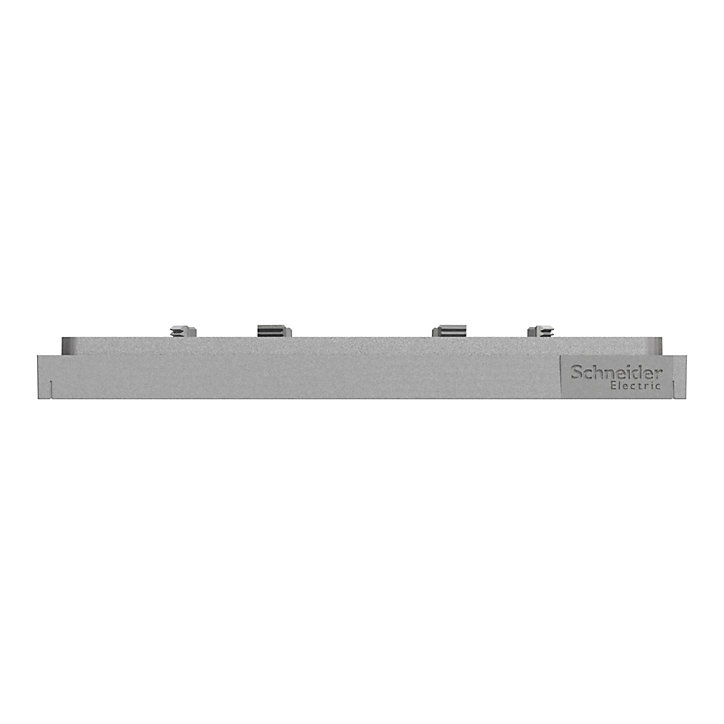 Plaque de finition simple Schneider Electric Unica Déco aluminium