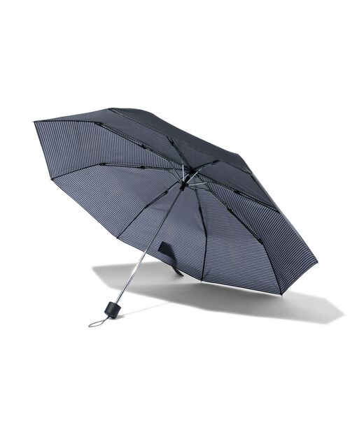 parapluie pliant gris à rayures