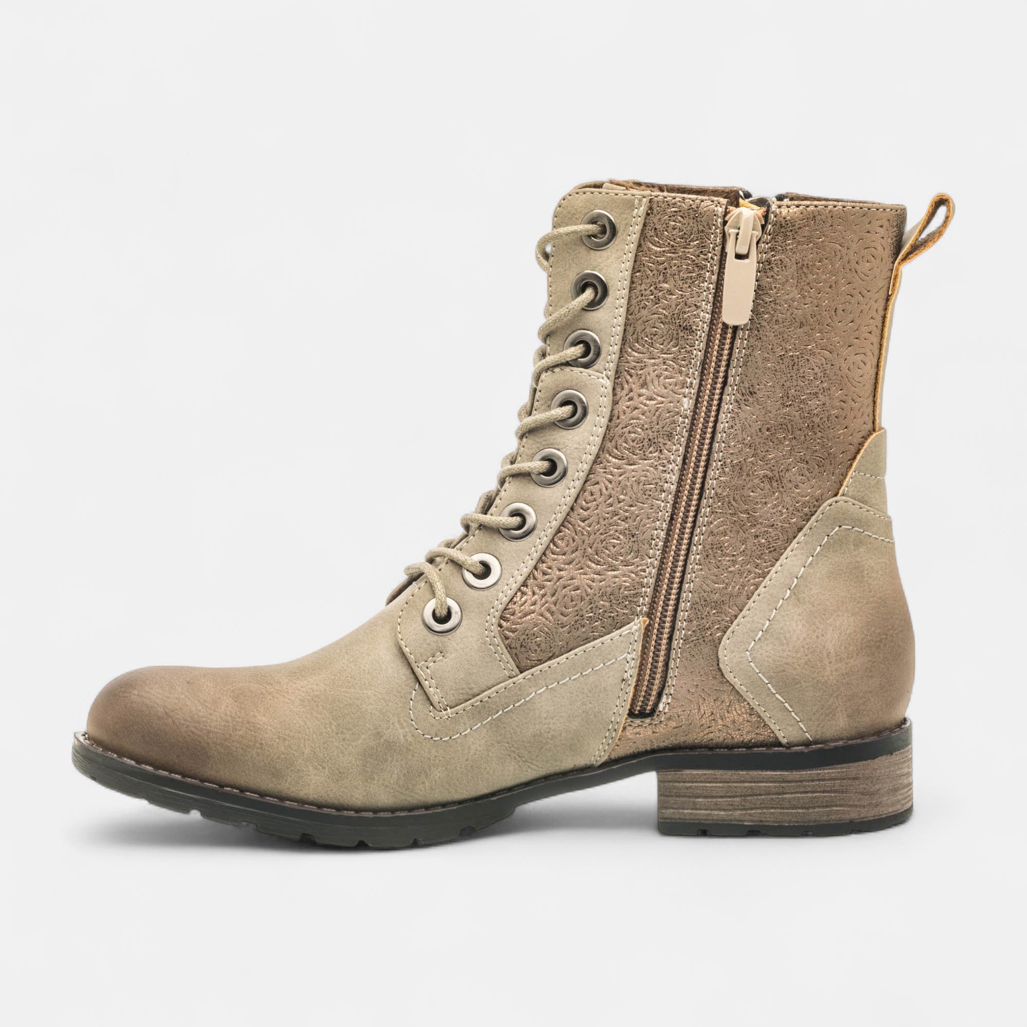 Bottines à lacets Femme gris