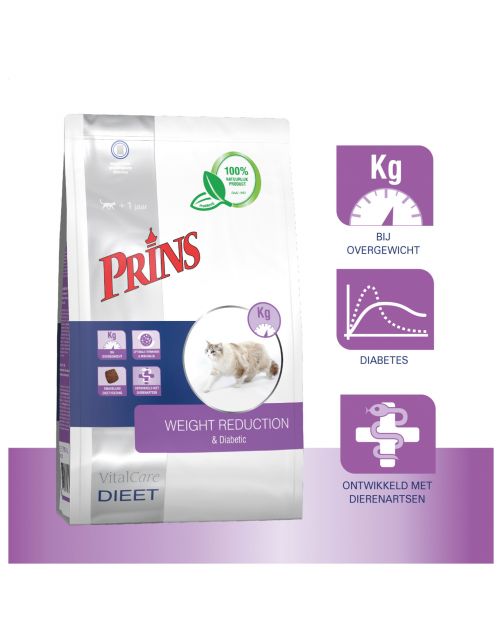 Prins Vitalcare Gewichtsverlies\/Diabeet - Kattenvoer