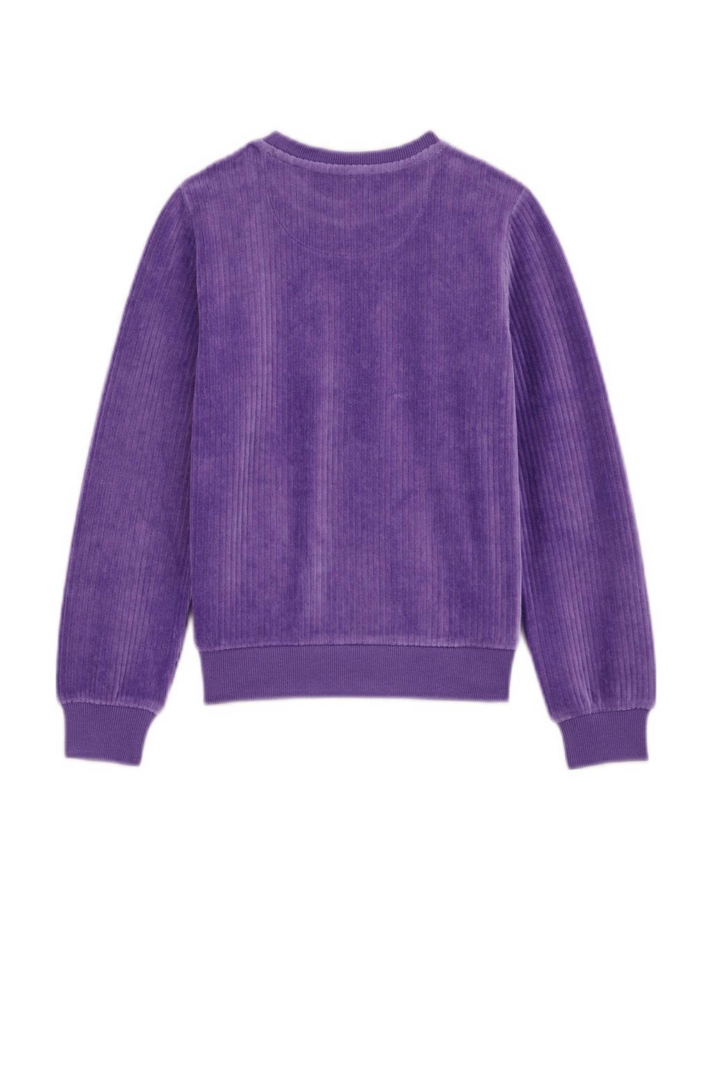 WE Fashion corduroy sweater paars