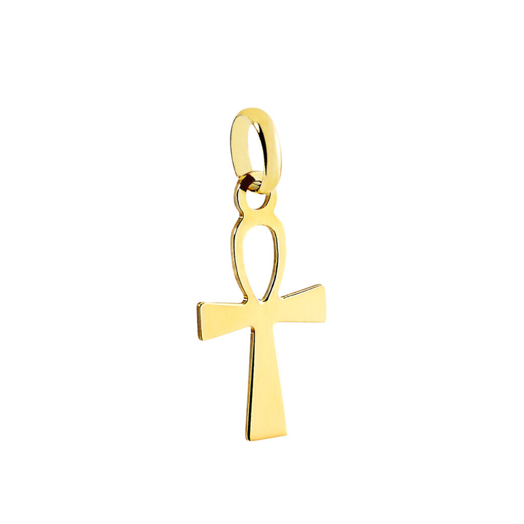 Pendentif Basilissa Croix De Vie Or Jaune