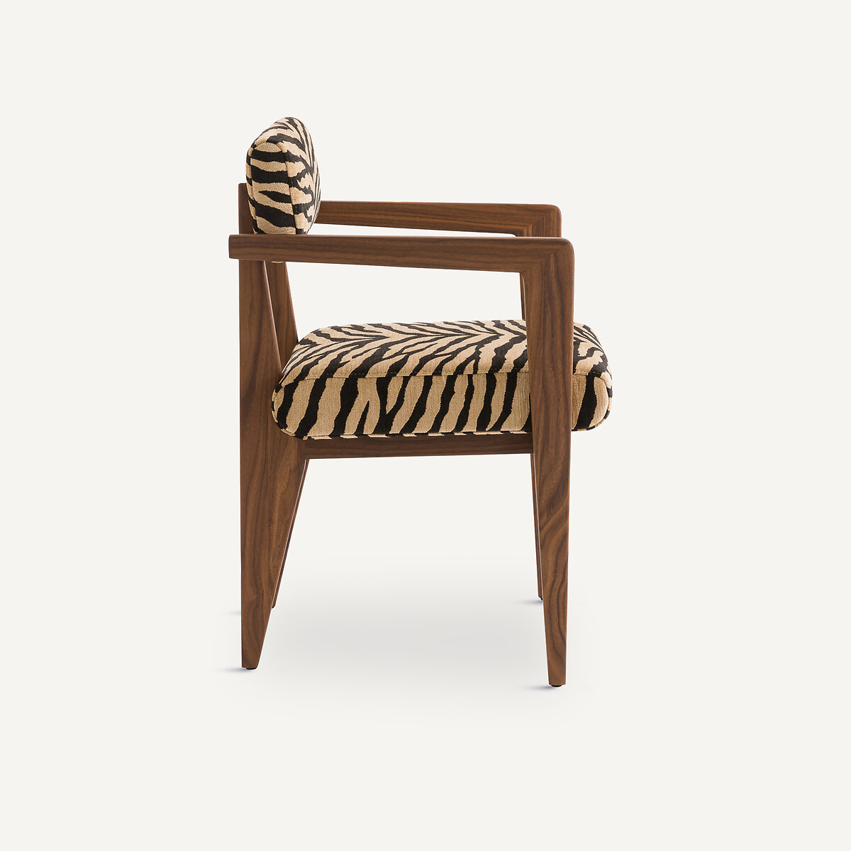 AM.PM<br>Mesa e poltrona em nogueira, tecido jacquard, Izag