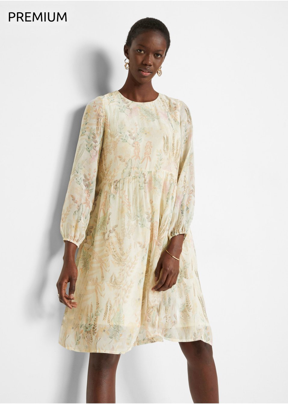 Robe viscose et soie