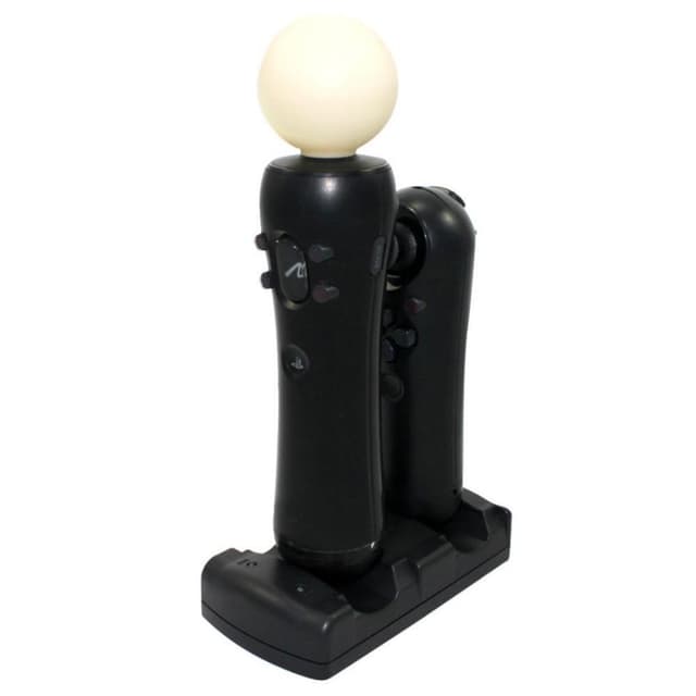Playstation 3/PS3 Move Dobbelt opladningsstativ 2 i 1