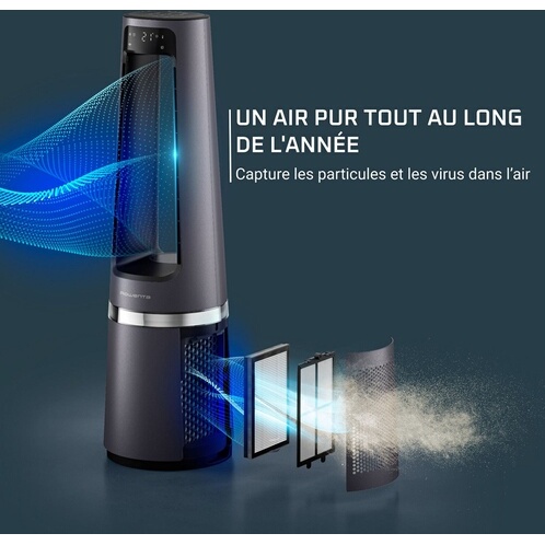 Purificateur Rowenta ECLIPSE 3 EN 1 CONNECT PURIFICATEUR/CHAUFFAGE/VENTILATEUR INTELLIGENT QU5072F0