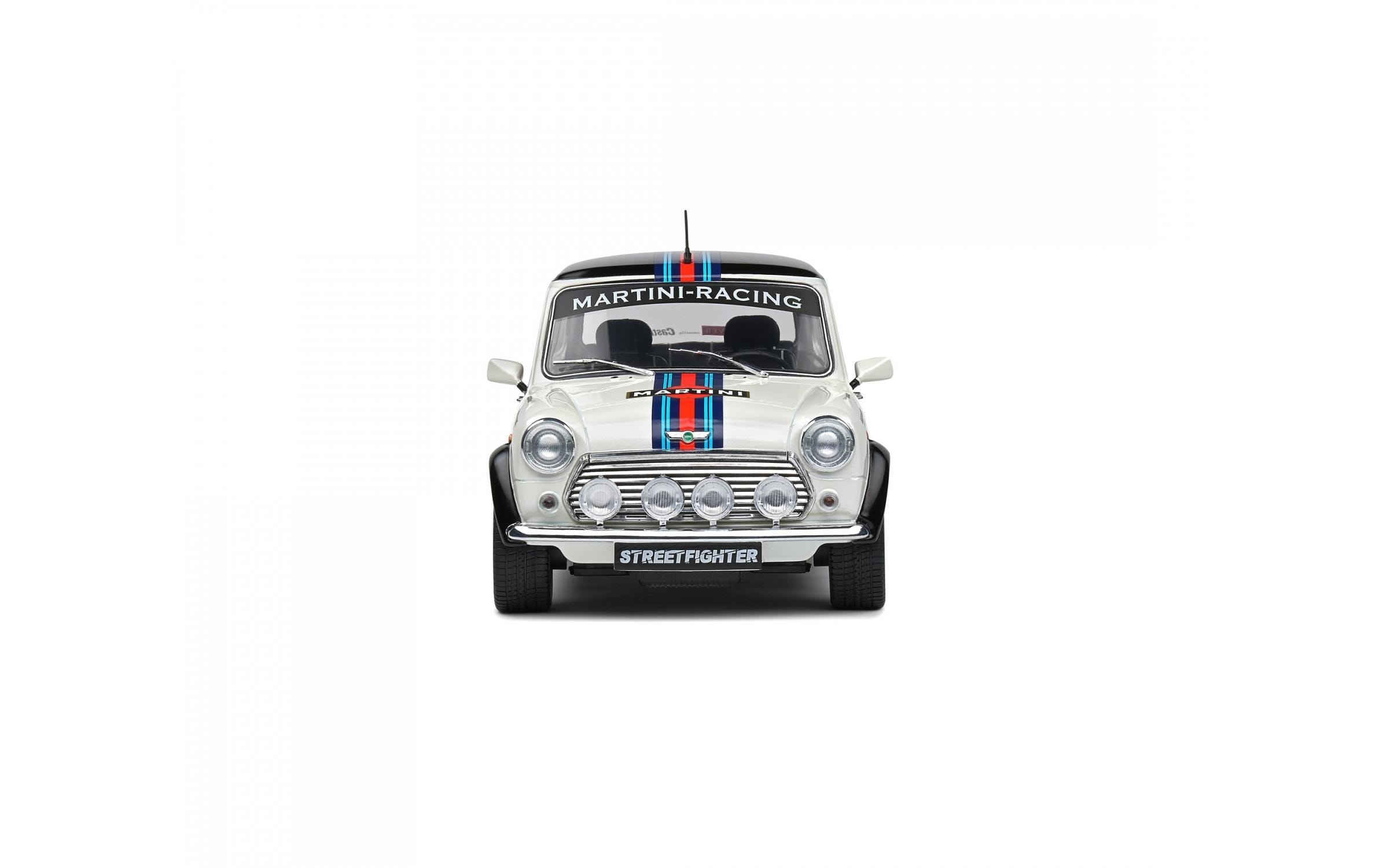 Sportwagen Mini Cooper Martini Evo, 1:18Detailgetreues Modellauto für Sammler im Massstab 1:18