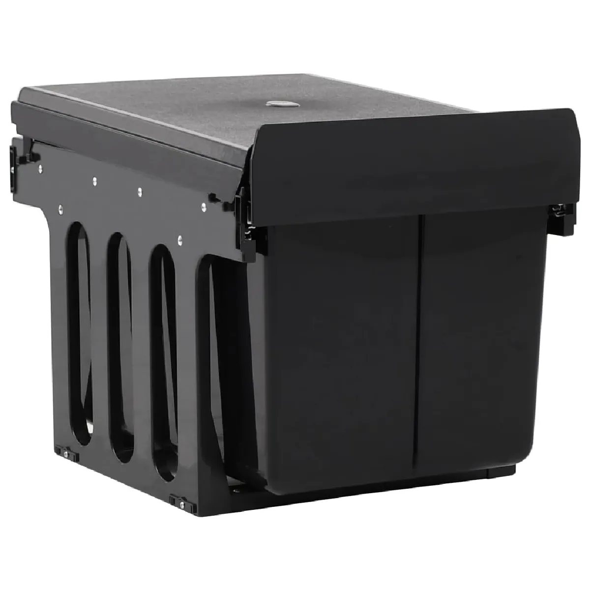 vidaXL Poubelle de cuisine intégrée - 48L