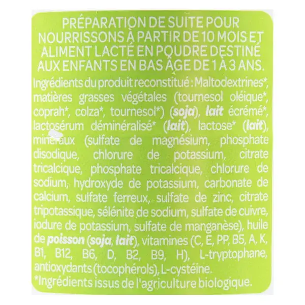 Picot Bio Lait Croissance 3ème Âge 800g