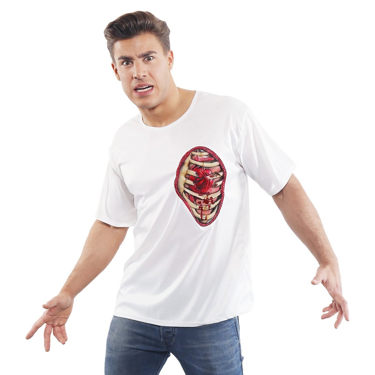 Halloween Shirt Heren Ribbenkast