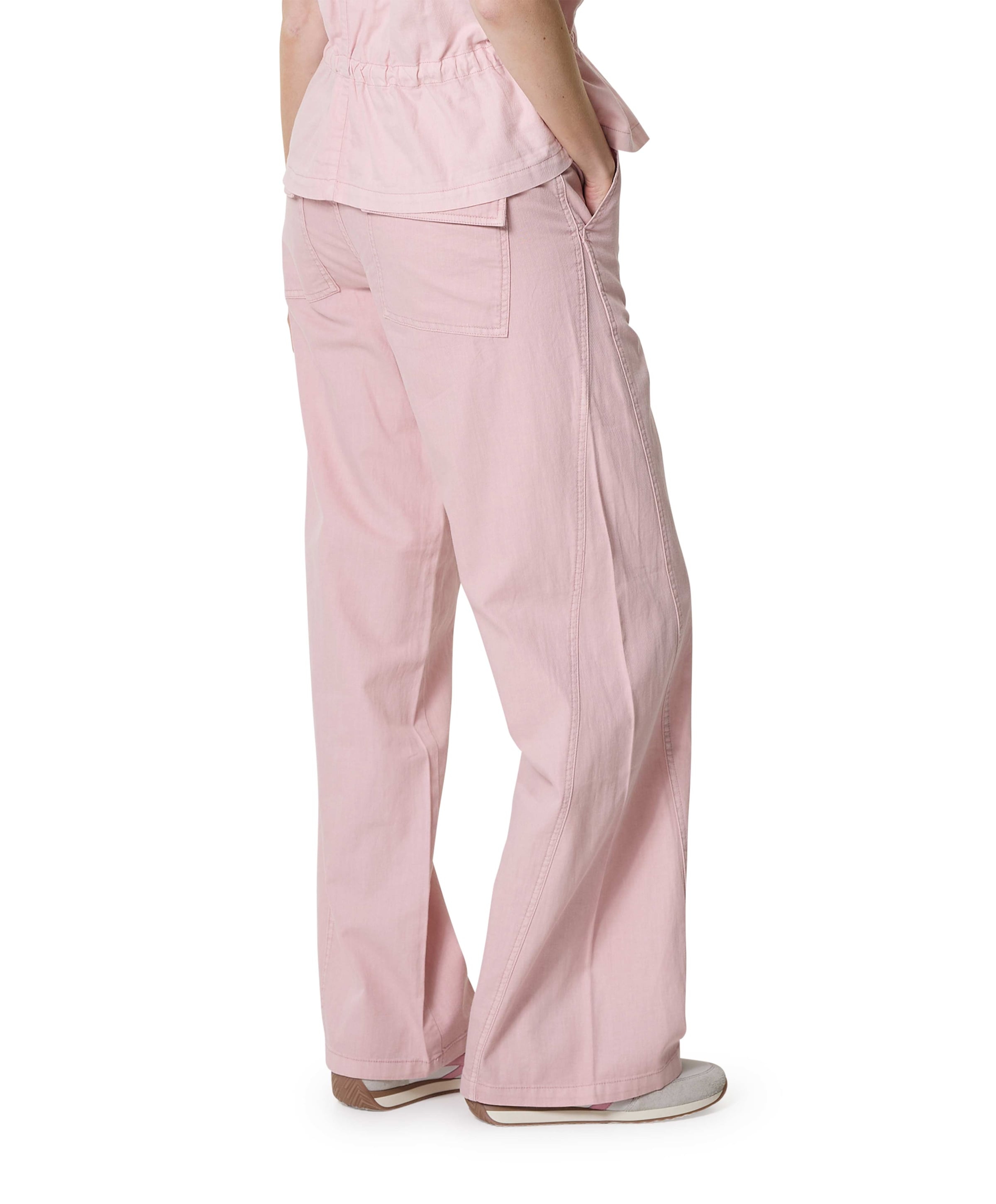 Red Button Claudette Cotton Linen L33 dames broek roze