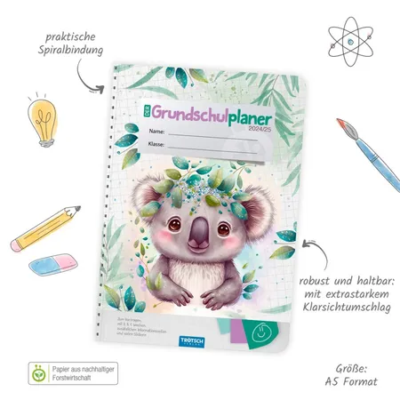 Trötsch Verlag Grundschulplaner Koala 24/25, A5