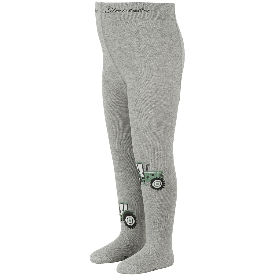 Sterntaler Strumpfhose Traktor hellgrau