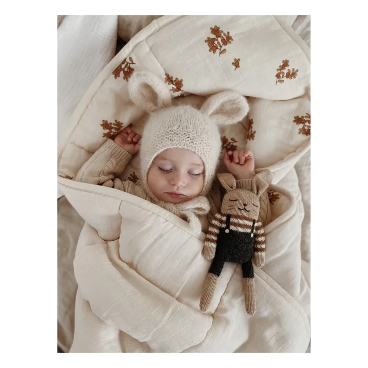 Main Sauvage Doudou Lapin salopette | Noir