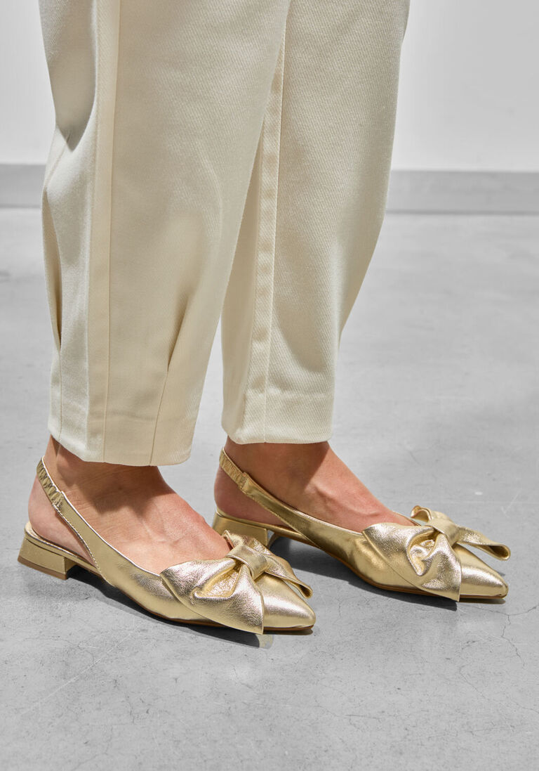 gouden stefano lauran slingbacks mirella