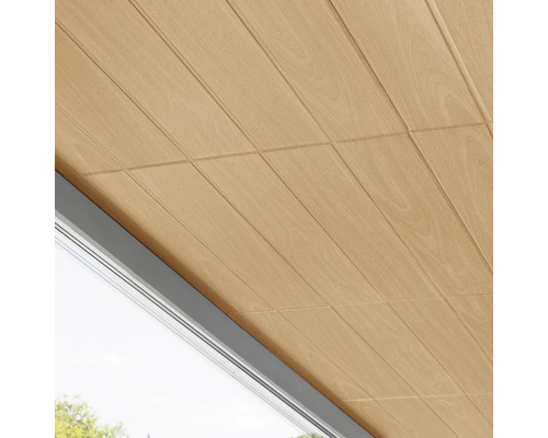 Plafondtegel Athene lichtgrijs 50 x 50 x 0,3 cm 2 m² per pak