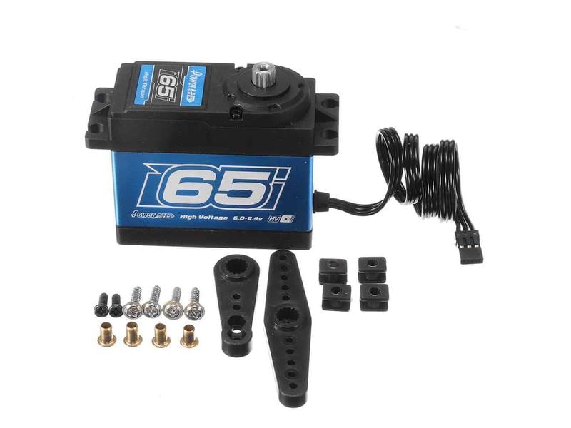 PowerHD Servo WH-65KG, Wasserdicht, 65 kg, Digital HV Wasserdichtes Giant Scale Servo, ideal für Fahrzeuge im Massstab 1:5